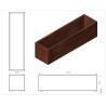 Donica Rectan 1500x400x400