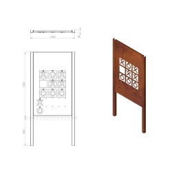 Panel Gra Kółko i Krzyżyk