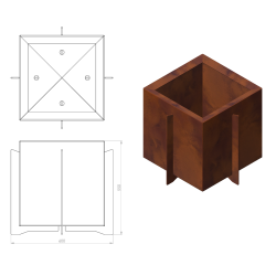 Donica 3D model A