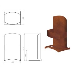 Palenisko Półksiężyc Gekant