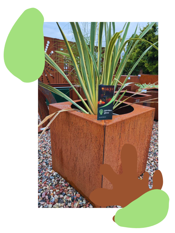 Slajder zdjęć przedstawiający donicę